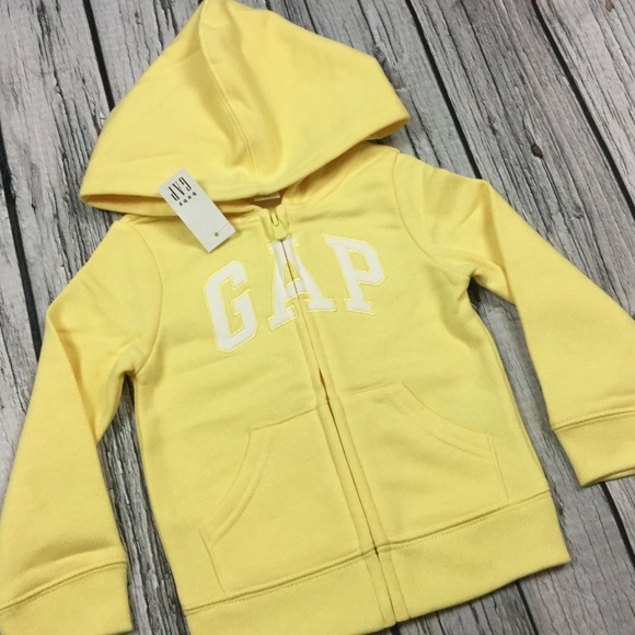Gap Girls 4T Yellow Hoodie Sweatshirt - Picture 2 of 3